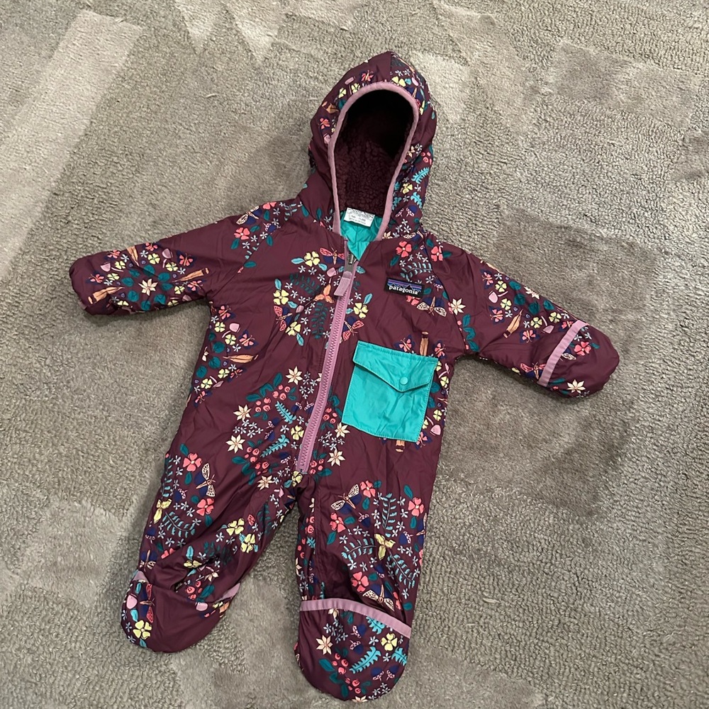 Patagonia Reversible Newborn Bunting Snowsuit
